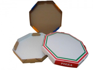 Embalagens de papelão para pizzas