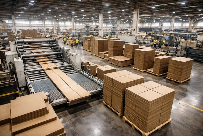 banner de uma fabrica de papel