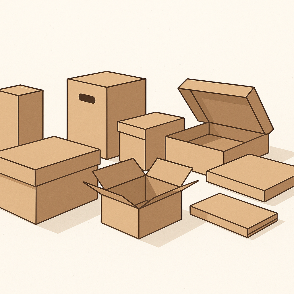 Os 7 Tipos de Caixas de Papelão e Suas Aplicações