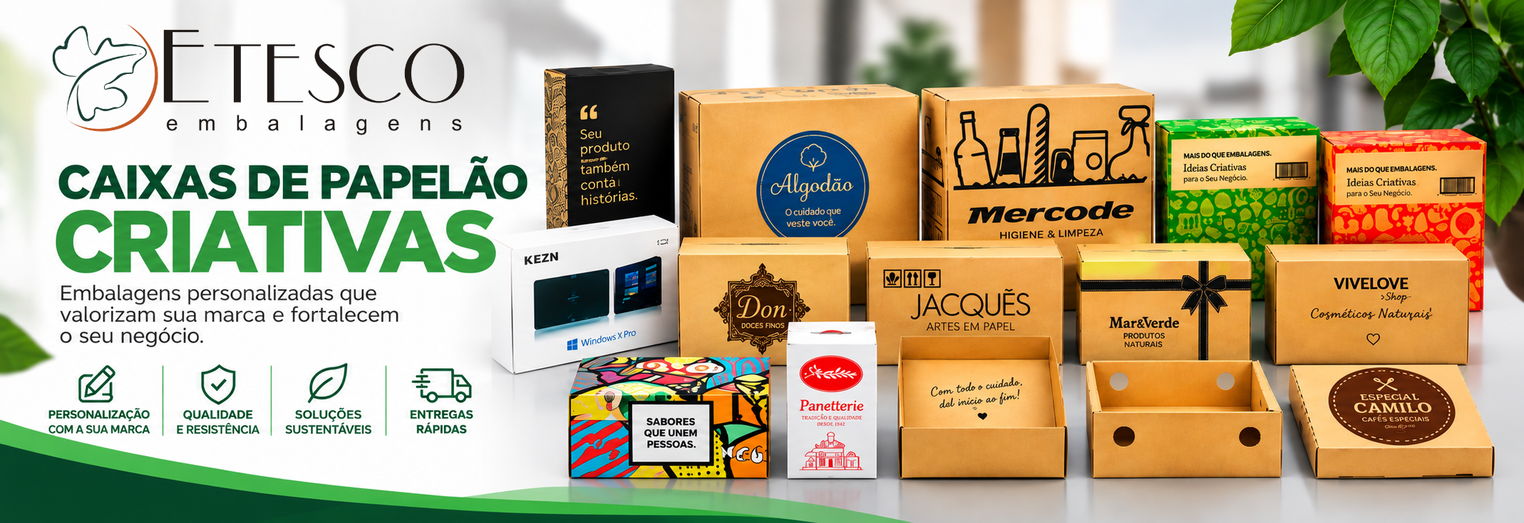 Caixas de Papelão Personalizadas