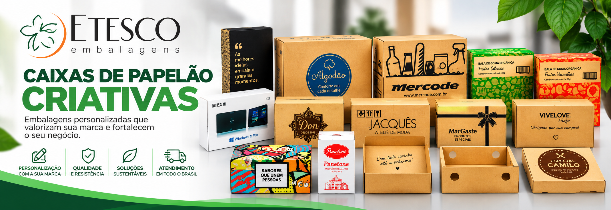 Caixas de Papelão Personalizadas