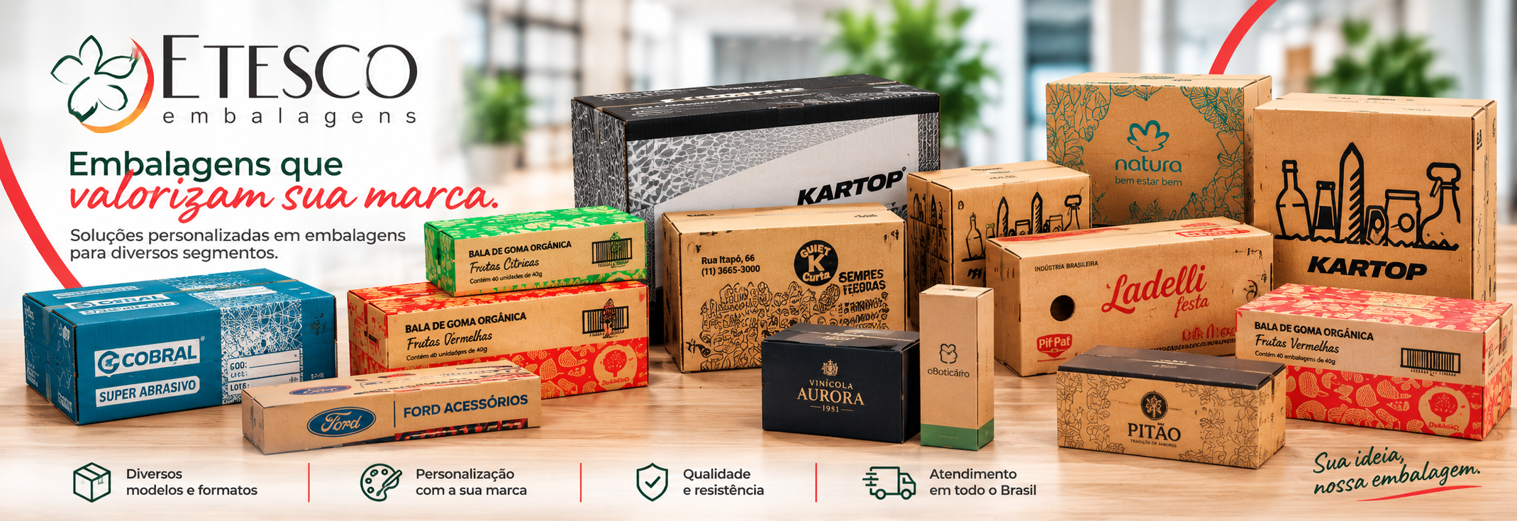 Caixas de Papelão Personalizadas