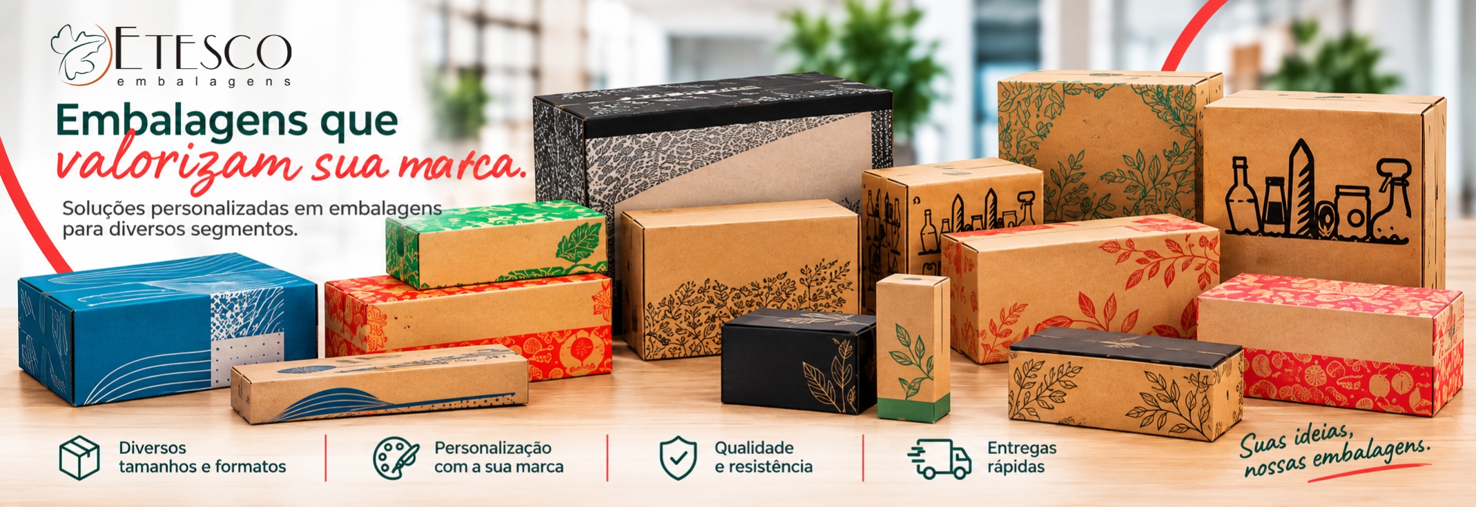 Caixas de Papelão Personalizadas